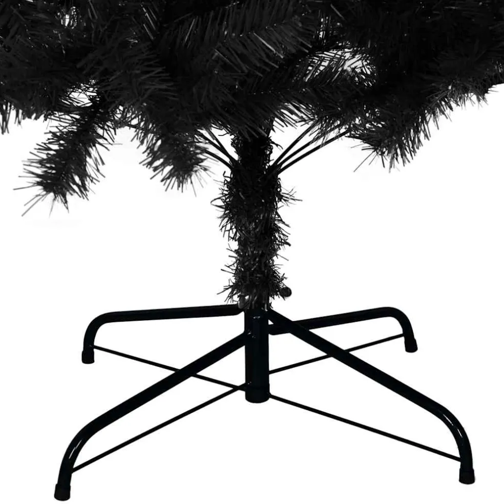 vidaXL Kerstboom Zwart 180 cm PVC