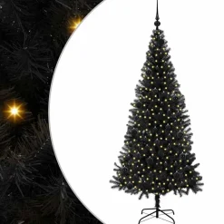 vidaXL Kerstboom Zwart 180 cm PVC