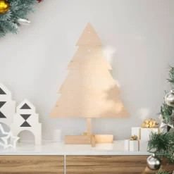 vidaXL Kerstdecoratie kerstboom 70 cm massief hout