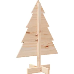 vidaXL Kerstdecoratie kerstboom 70 cm massief hout