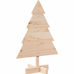 vidaXL Kerstdecoratie kerstboom 70 cm massief hout
