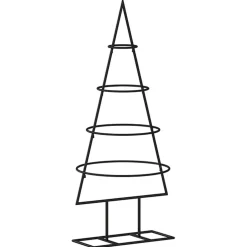 vidaXL Kerstdecoratie kerstboom 60 cm metaal zwart