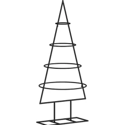 vidaXL Kerstdecoratie kerstboom 60 cm metaal zwart