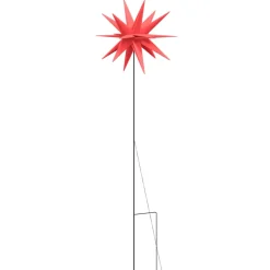 vidaXL Kerstlampen met grondpin en LED's 3 st 35 cm rood