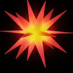 vidaXL Kerstlampen met grondpin en LED's 3 st 35 cm rood