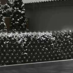 vidaXL Kerstnetverlichting 204 LED's binnen en buiten 3x2 m koudwit