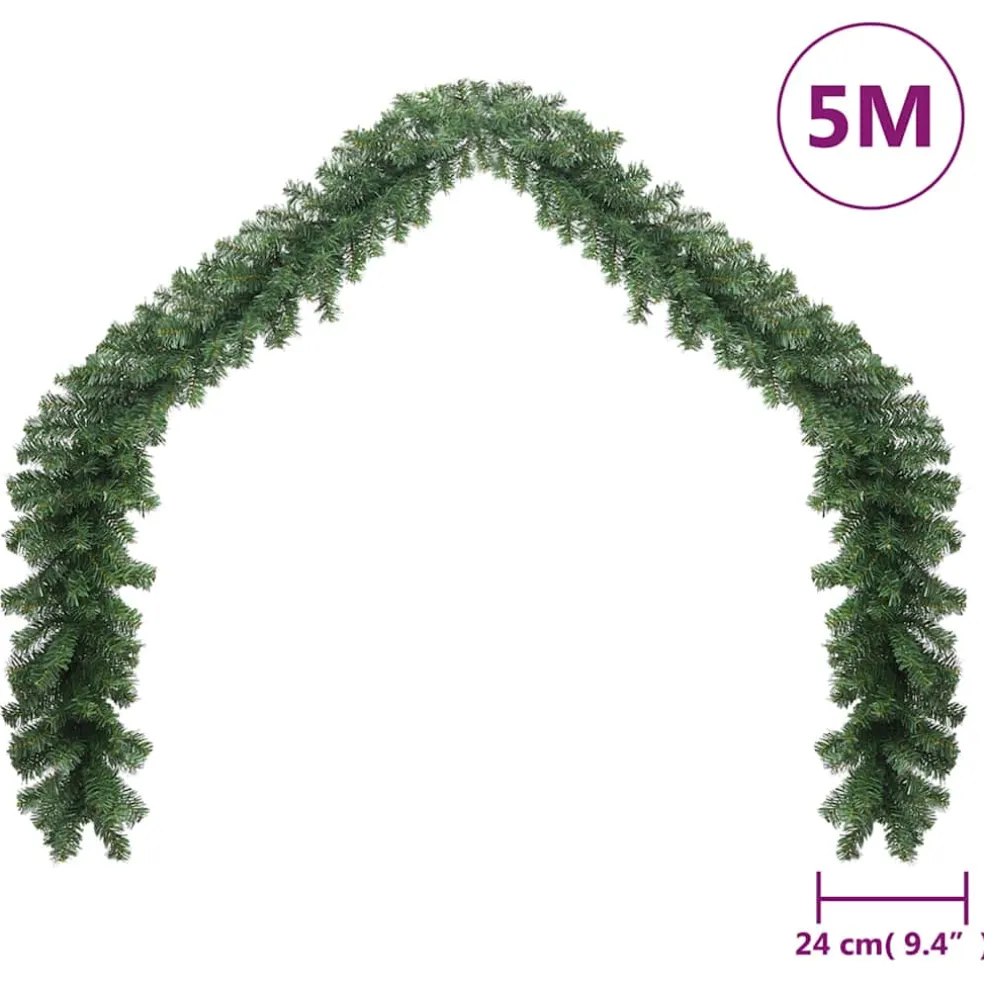 vidaXL Kerstslinger 5 m PVC