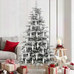 vidaXL Kerst Spiralvorm Bal 40 st Zilver 3 x 11 cm Kunststof