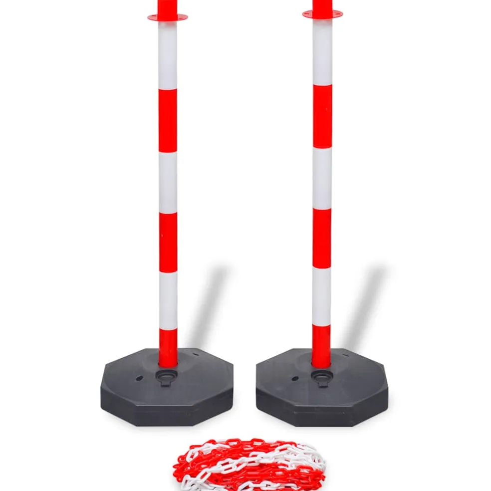vidaXL Kettingpalenset met kunststof ketting 10 m