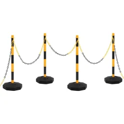 vidaXL Kettingpalenset met kunststof ketting 10 m