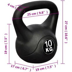vidaXL Kettlebell 10 kg
