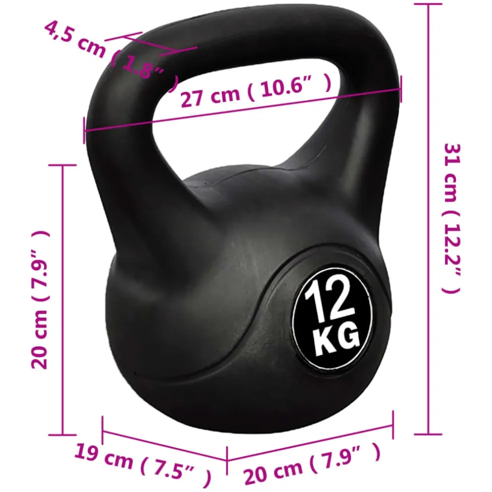vidaXL Kettlebell 12 kg