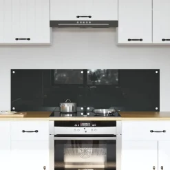 vidaXL Keukenachterwand 2 st Donkergrijs 70 x 40 cm gehard glas