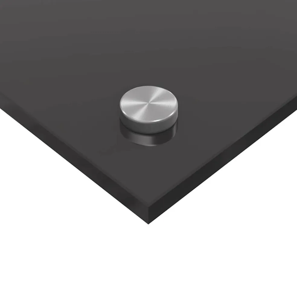 vidaXL Keukenachterwand 2 st Donkergrijs 70 x 40 cm gehard glas