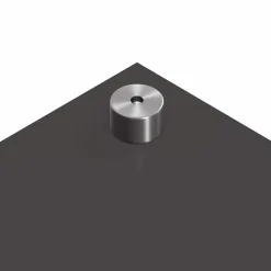 vidaXL Keukenachterwand 2 st Donkergrijs 70 x 40 cm gehard glas