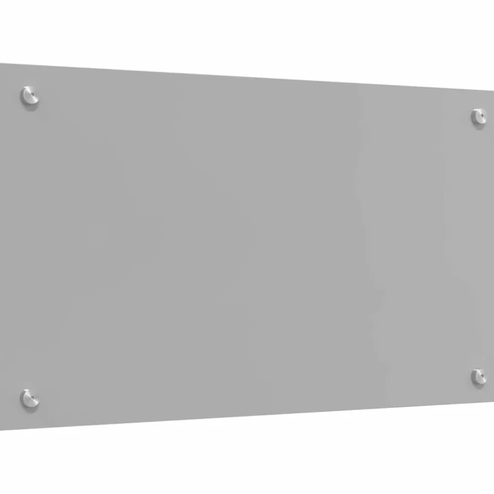 vidaXL Keukenachterwand 2 st Lichtgrijs 70 x 40 cm gehard glas