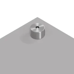 vidaXL Keukenachterwand 2 st Lichtgrijs 70 x 40 cm gehard glas