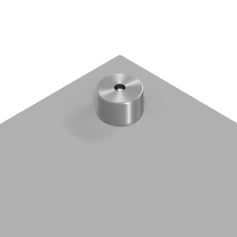 vidaXL Keukenachterwand 2 st Lichtgrijs 70 x 40 cm gehard glas