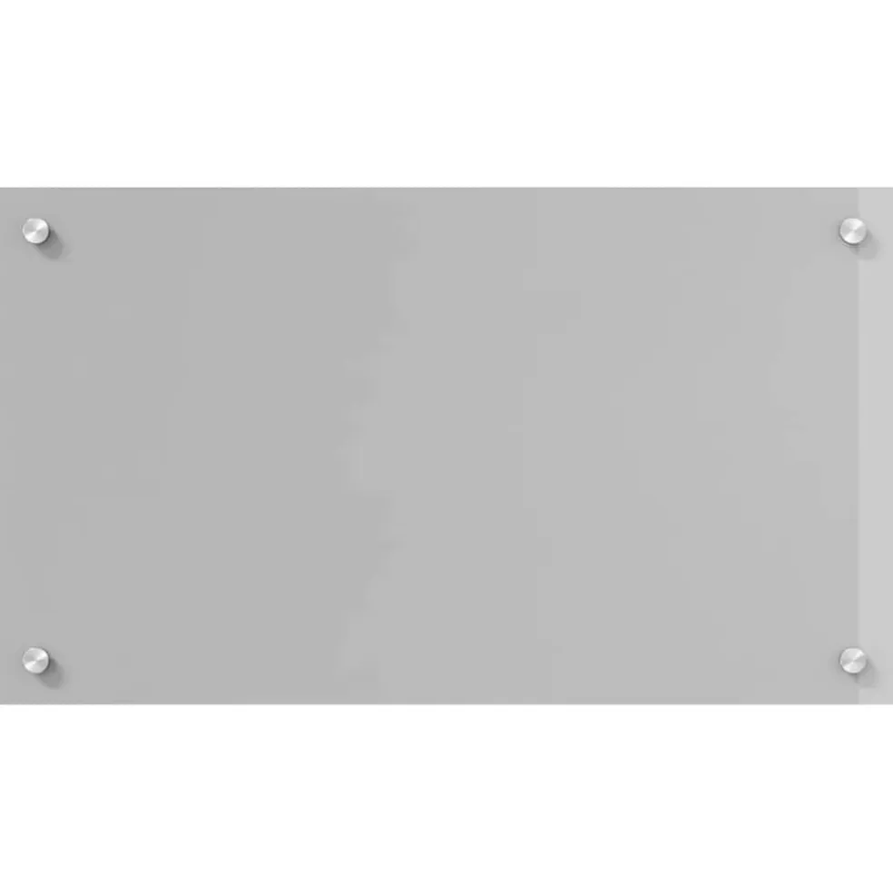 vidaXL Keukenachterwand 2 st Lichtgrijs 70 x 40 cm gehard glas