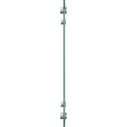 vidaXL Keukenachterwand 2 st Lichtgrijs 70 x 40 cm gehard glas