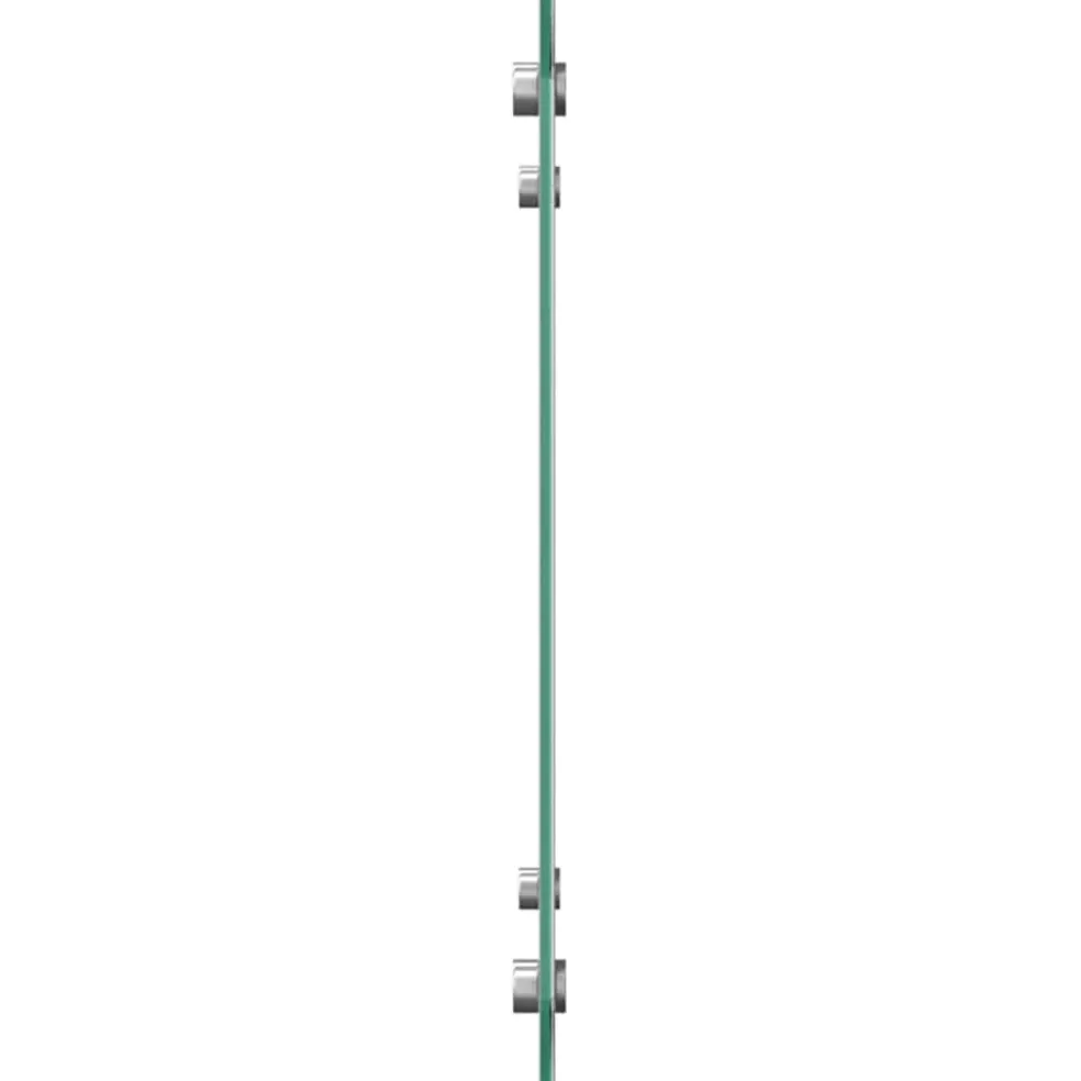 vidaXL Keukenachterwand 2 st Lichtgrijs 70 x 40 cm gehard glas