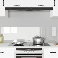 vidaXL Keukenachterwand 2 st Transparant 70 x 40 cm gehard glas