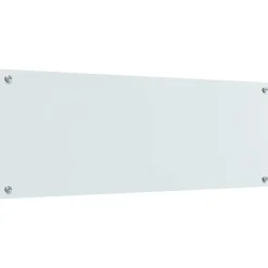 vidaXL Keukenachterwand 2 st Wit 110 x 40 cm gehard glas