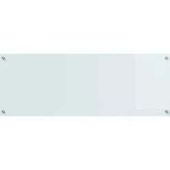 vidaXL Keukenachterwand 2 st Wit 110 x 40 cm gehard glas