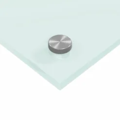 vidaXL Keukenachterwand 2 st Wit 110 x 40 cm gehard glas