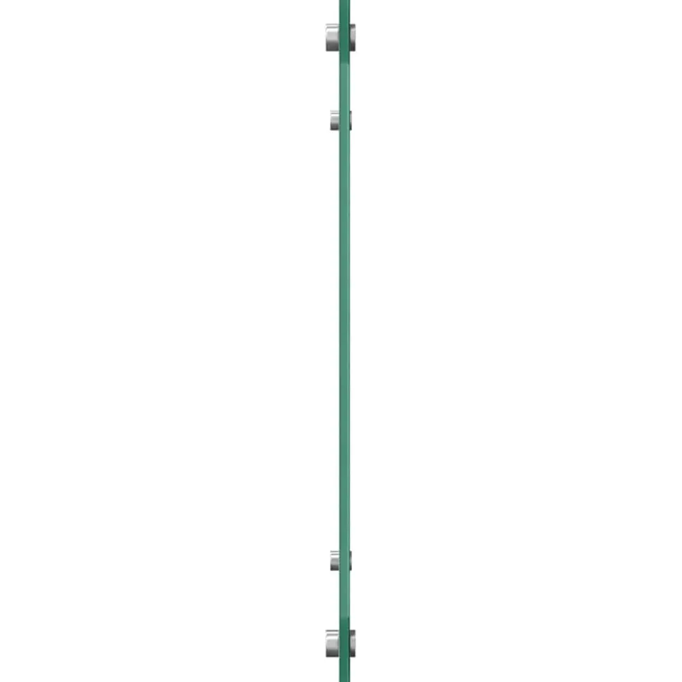vidaXL Keukenachterwand 2 st Wit 70 x 50 cm gehard glas