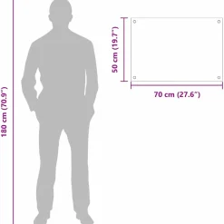 vidaXL Keukenachterwand 2 st Wit 70 x 50 cm gehard glas