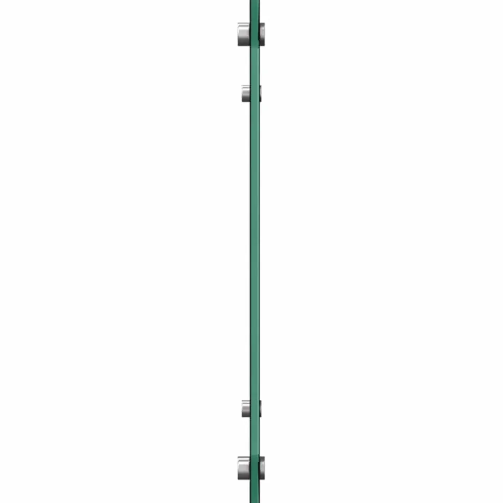 vidaXL Keukenachterwand 2 st Zwart 70 x 40 cm gehard glas