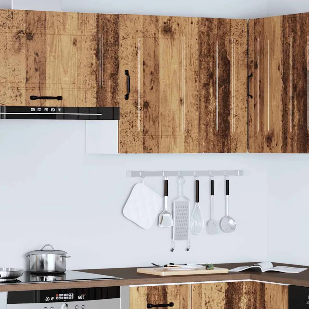 vidaXL Keukenbovenkast Kalmar bewerkt hout oud houtkleurig