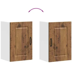 vidaXL Keukenbovenkast Kalmar bewerkt hout oud houtkleurig