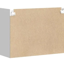 vidaXL Keukenbovenkast met glazen deur Kalmar bewerkt hout wit