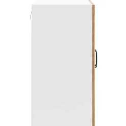 vidaXL Keukenbovenkast met glazen deur Lucca bewerkt hout oud houtkleurig