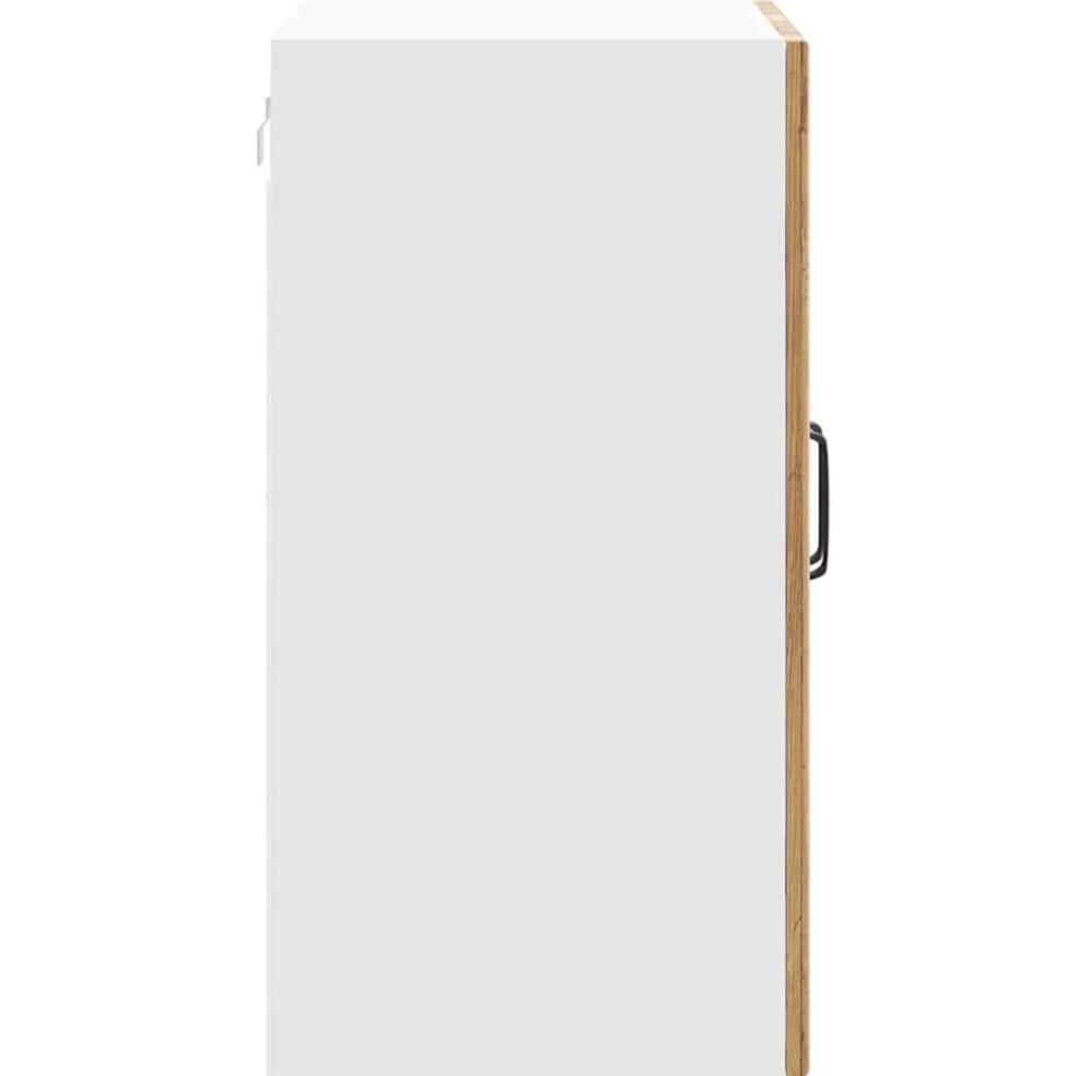 vidaXL Keukenbovenkast met glazen deur Lucca bewerkt hout oud houtkleurig