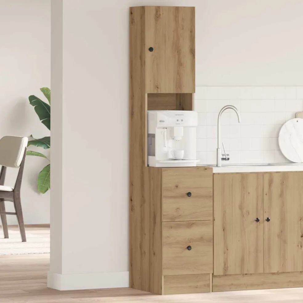 vidaXL Keukenbuffet Artisan Eiken 32 x 50 x 180 cm