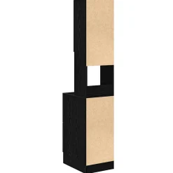 vidaXL Keukenbuffet met lade met plank Zwart Eiken 32 x 50 x 180 cm
