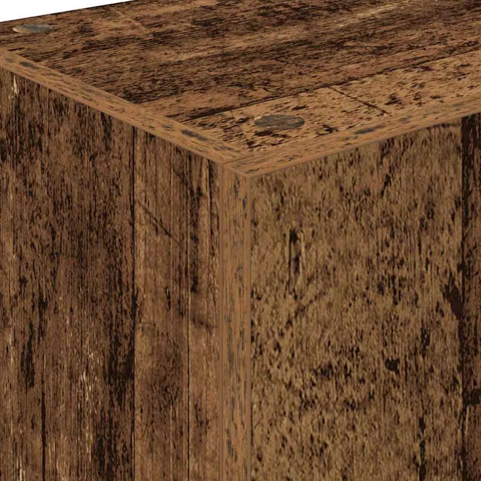 vidaXL Keukenbuffet met lade met plank Oudhout 32 x 50 x 180 cm
