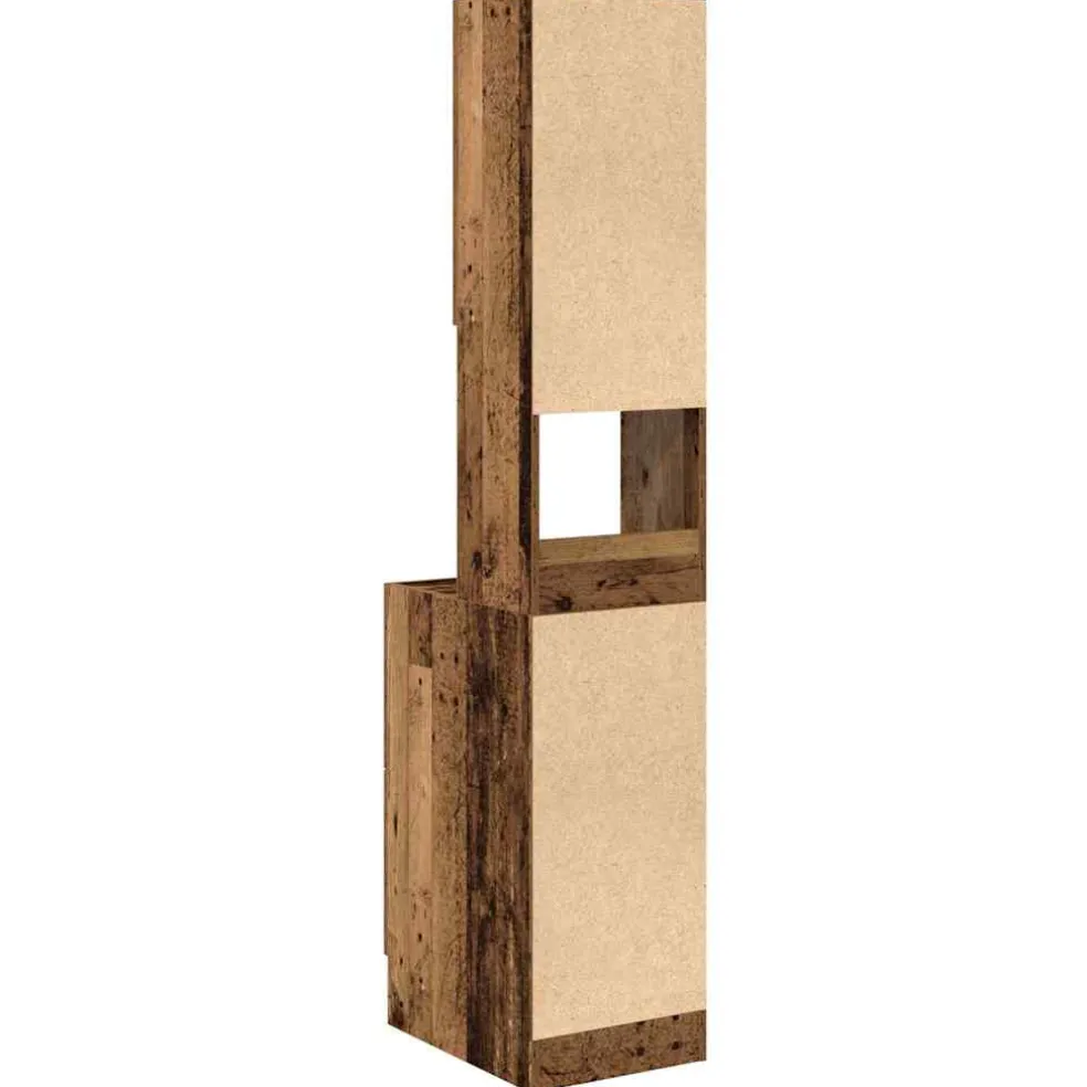 vidaXL Keukenbuffet met lade met plank Oudhout 32 x 50 x 180 cm