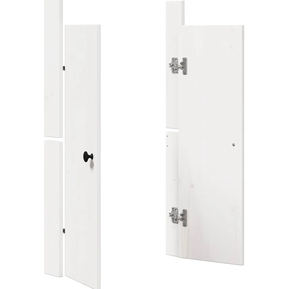 vidaXL Keukendeur MEPPEL Wit 50 x 9 x 82 cm Massief grenenhout