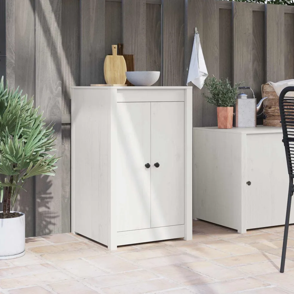 vidaXL Keukendeur MEPPEL Wit 50 x 9 x 82 cm Massief grenenhout