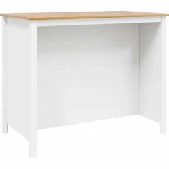 vidaXL Keuken Eilanden HILL Wit 112 x 66 x 90 cm Massief grenenhout