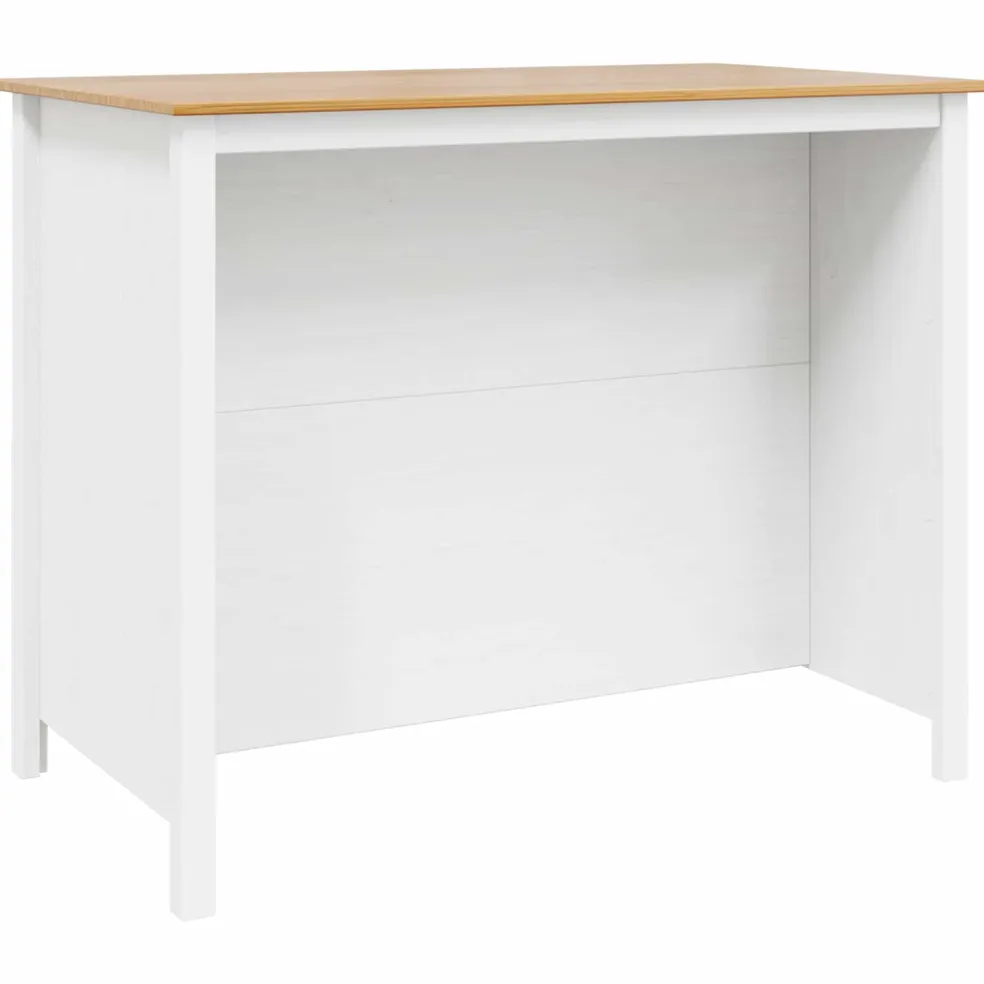 vidaXL Keuken Eilanden HILL Wit 112 x 66 x 90 cm Massief grenenhout