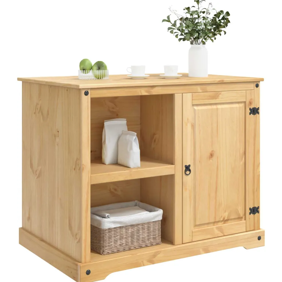 vidaXL Keuken Eiland Set Honing Wax 112 x 77 x 91,5 cm