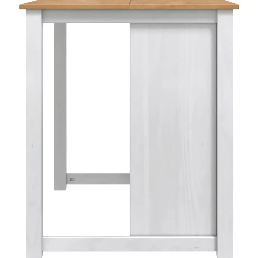 vidaXL Keuken Eiland Set PANAMA Wit en Honing Was 112 x 77 x 90 cm