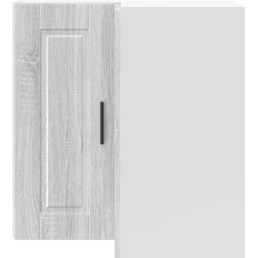 vidaXL Keuken hoekkast "Porto" bewerkt hout grijs sonoma eiken