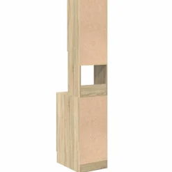 vidaXL Keukenkast Beige 35 x 50 x 180 cm Bewerkt hout