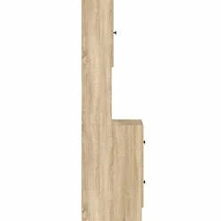 vidaXL Keukenkast Beige 35 x 50 x 180 cm Bewerkt hout